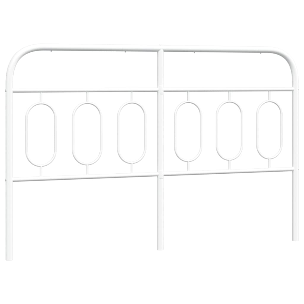 vidaXL Metal Replace Headboard White 150 cm