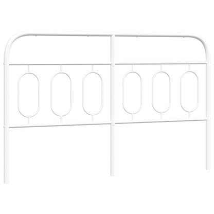 vidaXL Metal Replace Headboard White 150 cm
