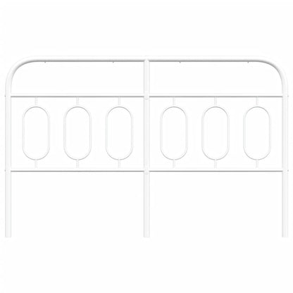 vidaXL Metal Replace Headboard White 150 cm