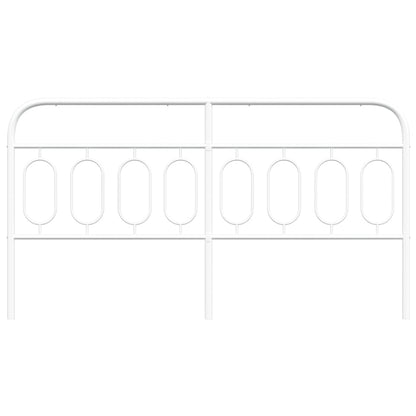 vidaXL Metal Replace Headboard White 160 cm