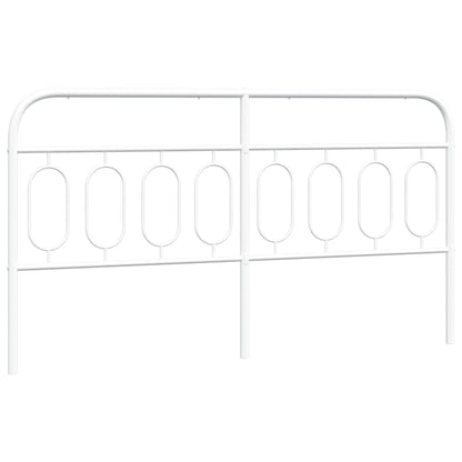 vidaXL Metal Replace Headboard White 183 cm