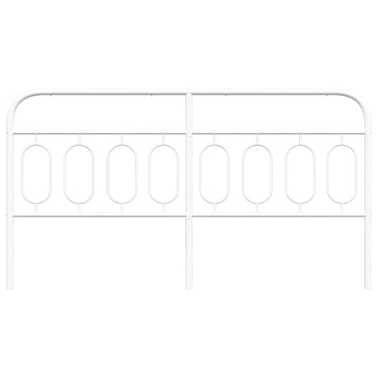 vidaXL Metal Replace Headboard White 183 cm
