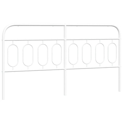 vidaXL Metal Replace Headboard White 193 cm
