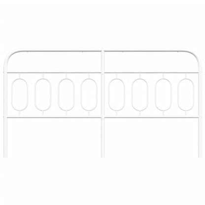 vidaXL Metal Replace Headboard White 193 cm