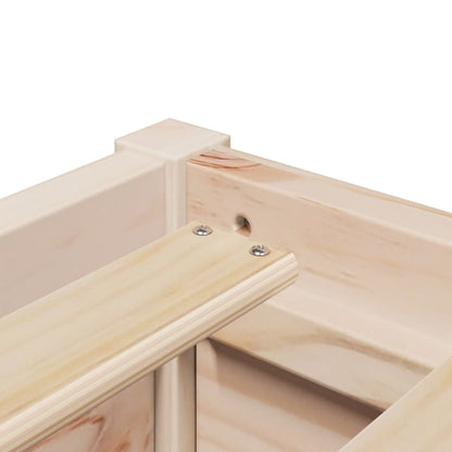 vidaXL Bed Frame without Mattress 90x190 cm Single Solid Wood Pine