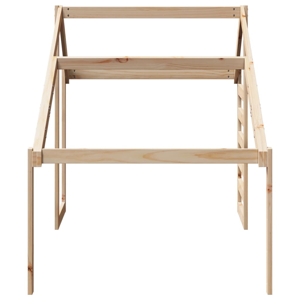vidaXL Kids' Bed Roof 198x87x113 cm Solid Wood Pine