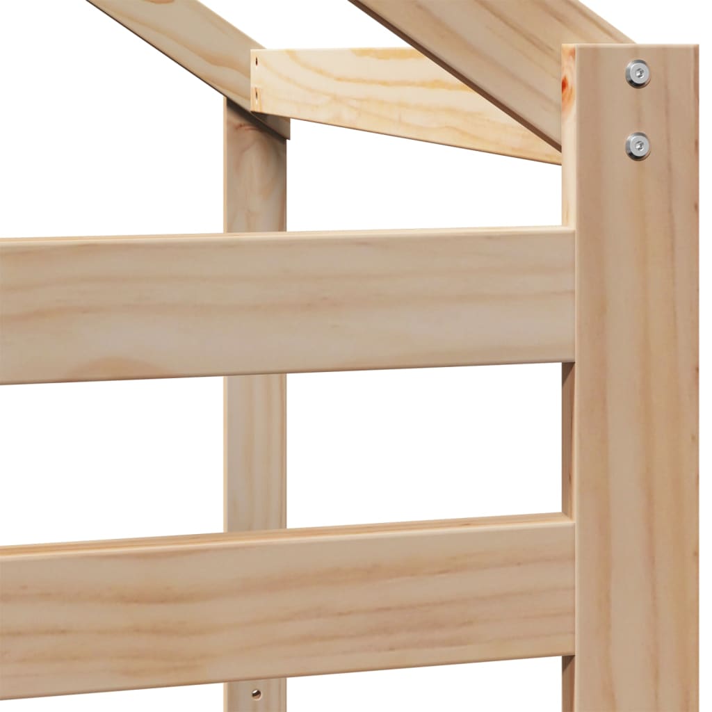 vidaXL Kids' Bed Roof 198x87x113 cm Solid Wood Pine