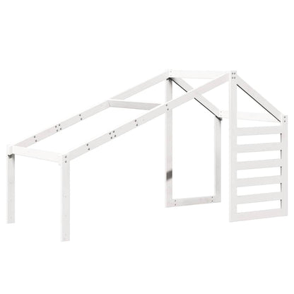 vidaXL Kids' Bed Roof White 198x87x113 cm Solid Wood Pine
