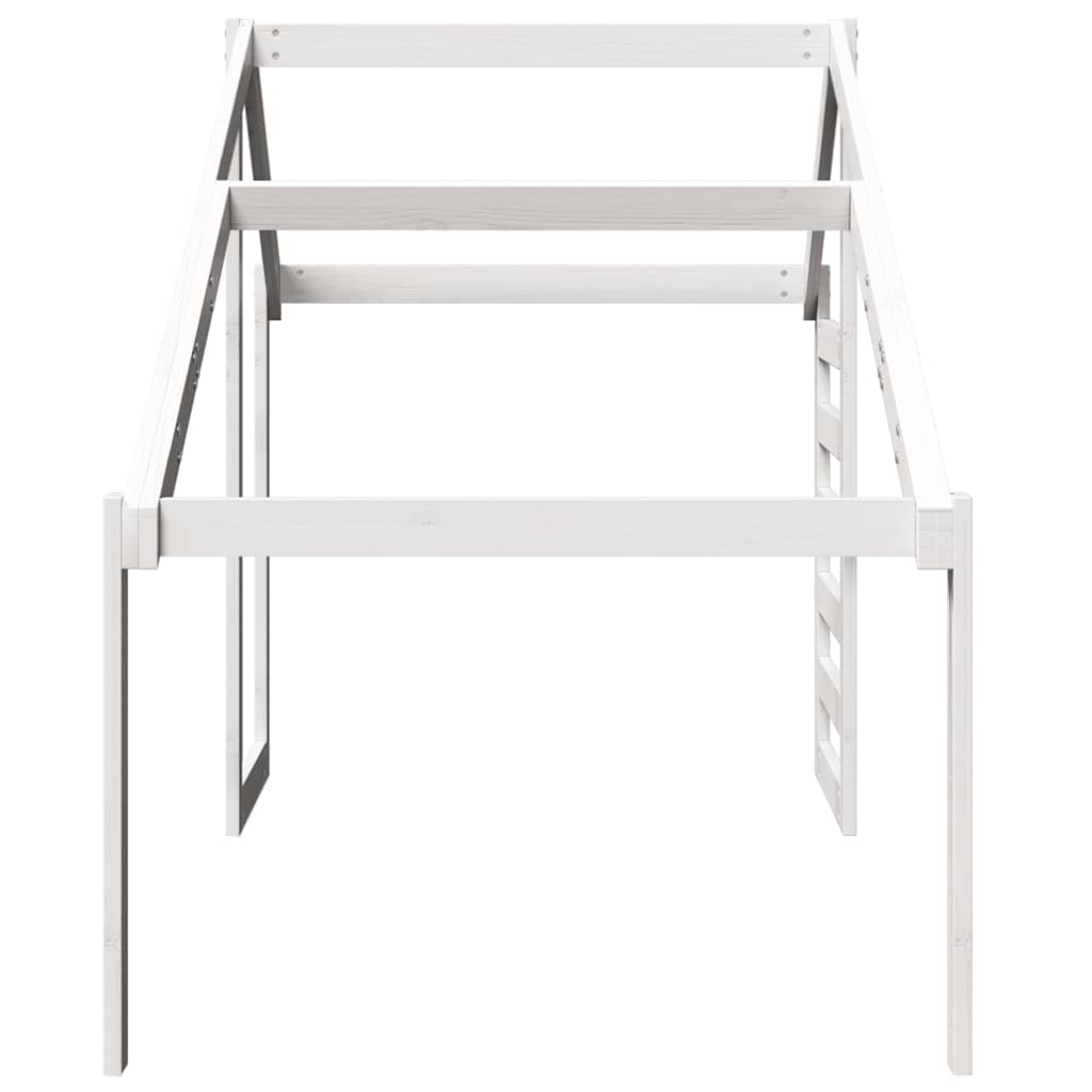 vidaXL Kids' Bed Roof White 198x87x113 cm Solid Wood Pine