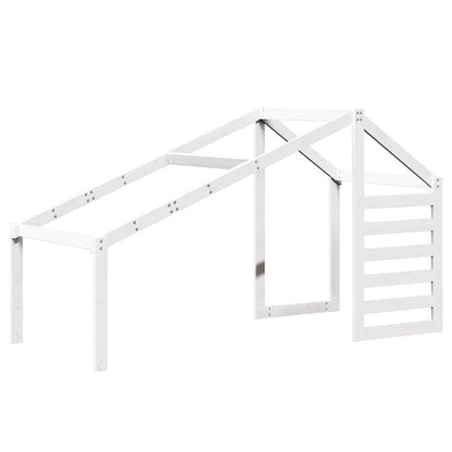 vidaXL Kids' Bed Roof White 198x97x113 cm Solid Wood Pine