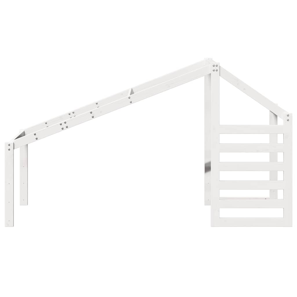 vidaXL Kids' Bed Roof White 198x97x113 cm Solid Wood Pine