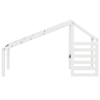 vidaXL Kids' Bed Roof White 198x97x113 cm Solid Wood Pine