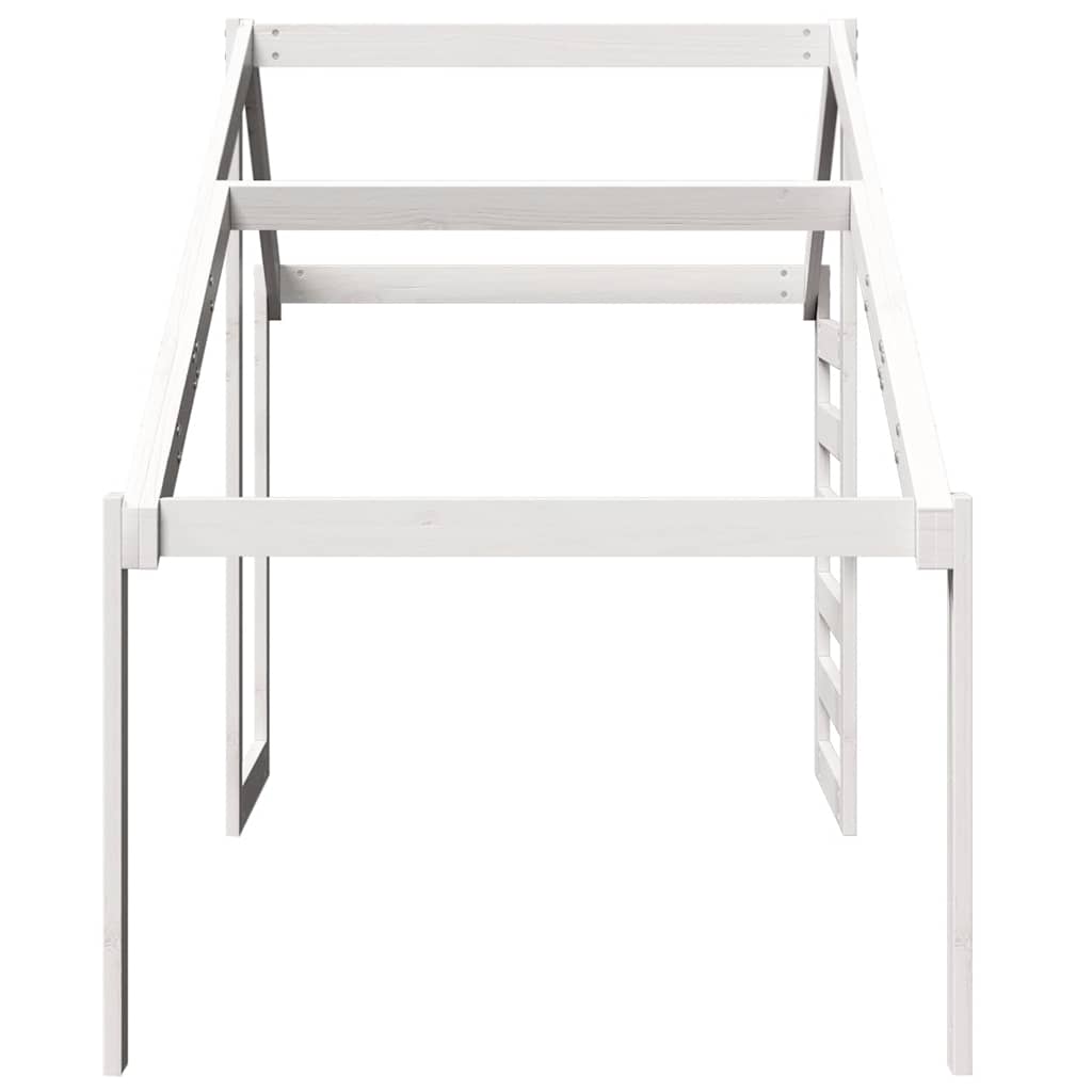 vidaXL Kids' Bed Roof White 198x97x113 cm Solid Wood Pine