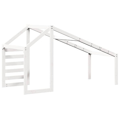 vidaXL Kids' Bed Roof White 198x97x113 cm Solid Wood Pine
