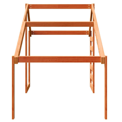 vidaXL Kids' Bed Roof Wax Brown 198x97x113 cm Solid Wood Pine