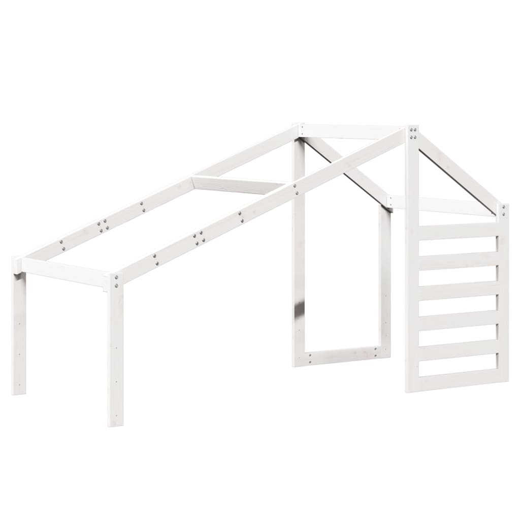vidaXL Kids' Bed Roof White 188x97x113 cm Solid Wood Pine