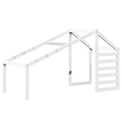 vidaXL Kids'Bed Roof White 188x97x113 cm Solid Wood Pine