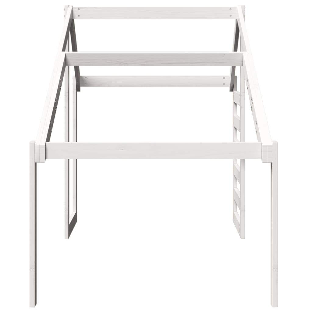 vidaXL Kids' Bed Roof White 188x97x113 cm Solid Wood Pine
