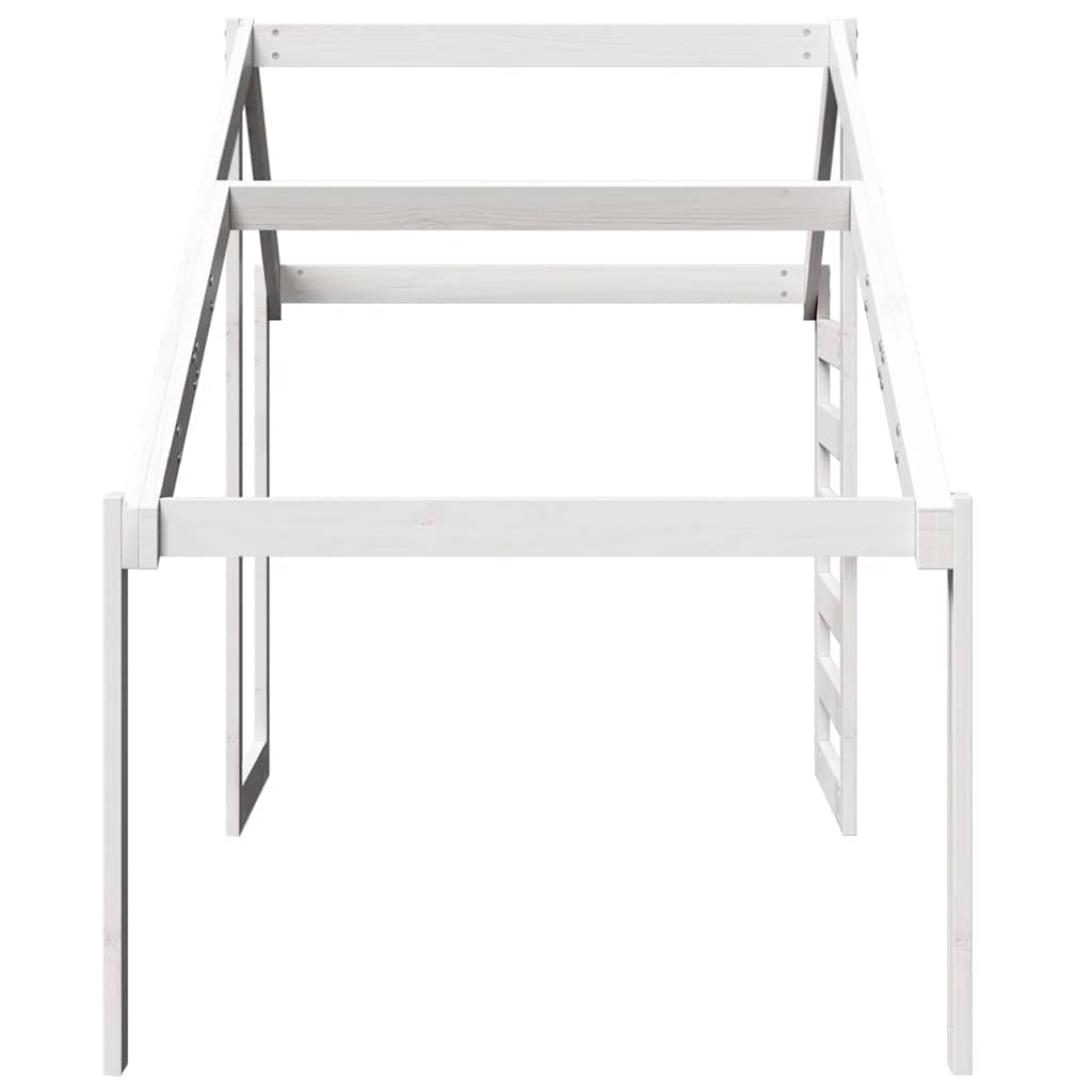 vidaXL Kids'Bed Roof White 188x97x113 cm Solid Wood Pine