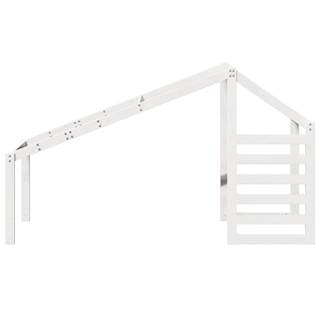 vidaXL Kids'Bed Roof White 188x82x113 cm Solid Wood Pine