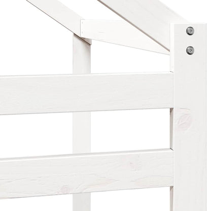 vidaXL Kids'Bed Roof White 188x82x113 cm Solid Wood Pine