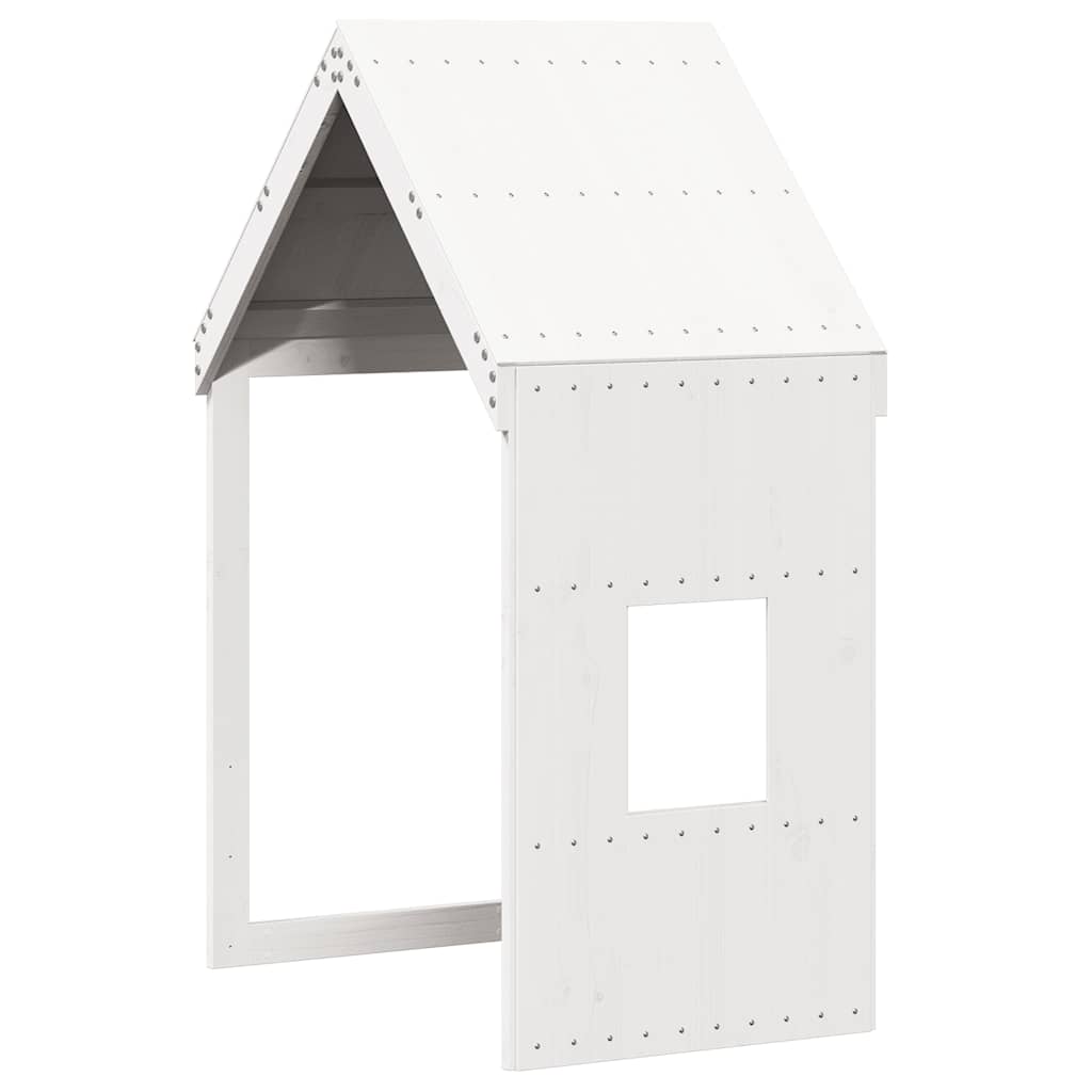 vidaXL Kids'Bed Roof White 60x89x134,5 cm Solid Wood Pine