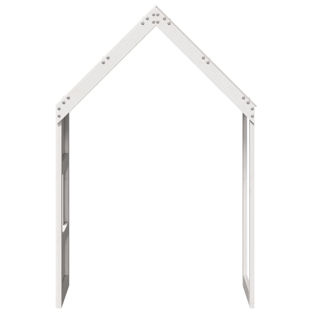 vidaXL Kids' Bed Roof White 60x89x134.5 cm Solid Wood Pine