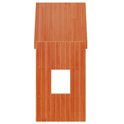 vidaXL Kids' Bed Roof Wax Brown 60x89x134.5 cm Solid Wood Pine