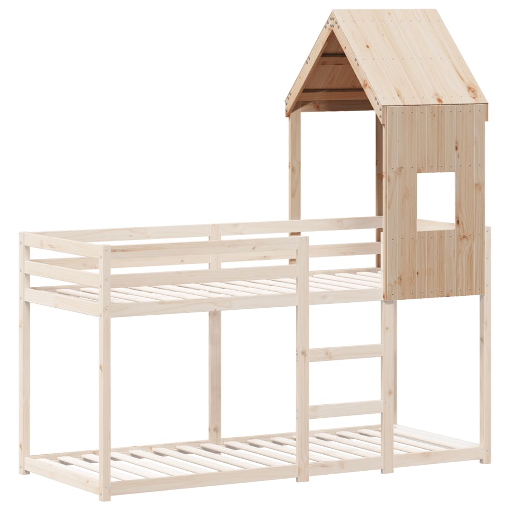 vidaXL Kids' Bed Roof 60x99x139.5 cm Solid Wood Pine
