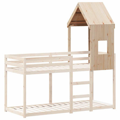 vidaXL Kids'Bed Roof 60x99x139,5 cm Solid Wood Pine