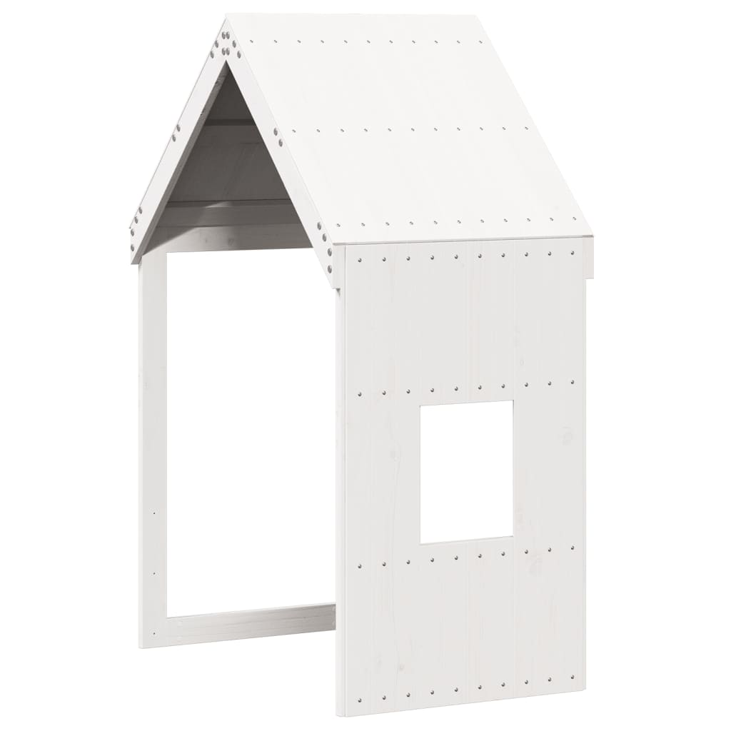 vidaXL Kids' Bed Roof White 60x99x139.5 cm Solid Wood Pine