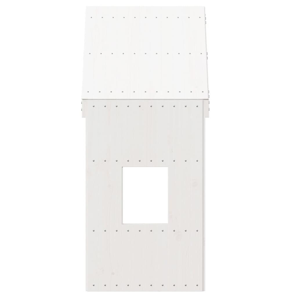 vidaXL Kids' Bed Roof White 60x99x139.5 cm Solid Wood Pine