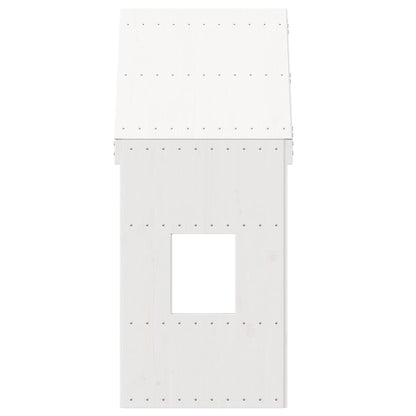 vidaXL Kids'Bed Roof White 60x99x139,5 cm Solid Wood Pine