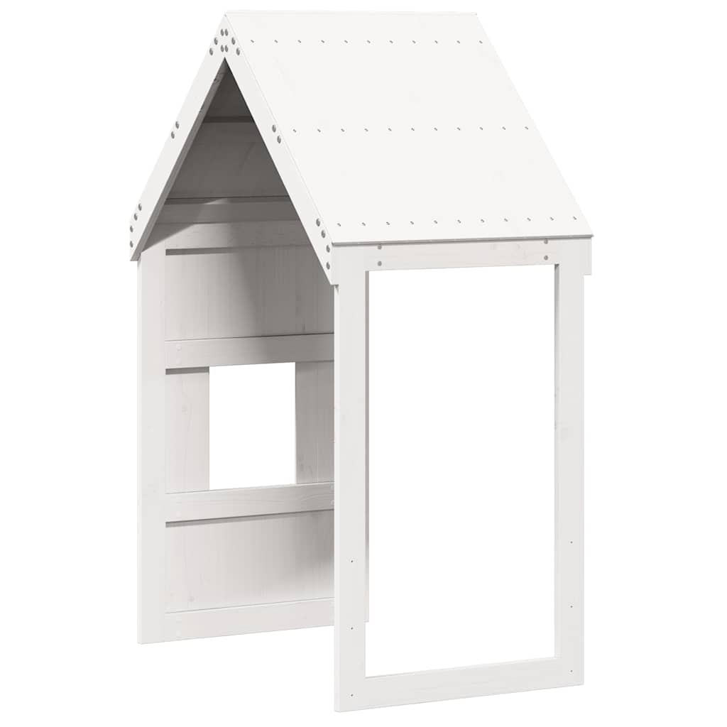 vidaXL Kids'Bed Roof White 60x99x139,5 cm Solid Wood Pine