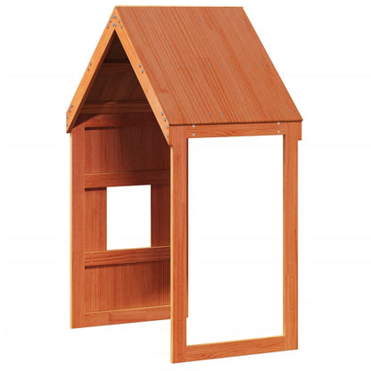 vidaXL Kids' Bed Roof Wax Brown 60x99x139.5 cm Solid Wood Pine