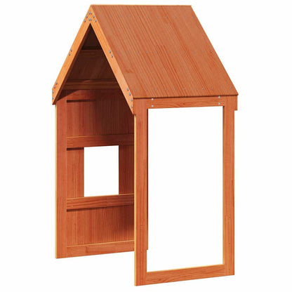 vidaXL Kids'Bed Roof Wax Brown 60x99x139,5 cm Solid Wood Pine