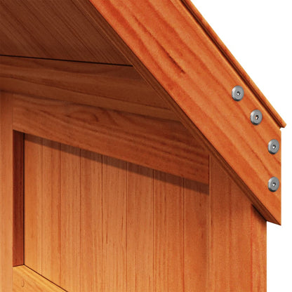 vidaXL Kids' Bed Roof Wax Brown 60x99x139.5 cm Solid Wood Pine