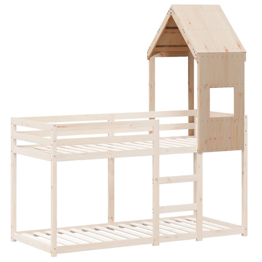 vidaXL Kids' Bed Roof 55x99x139.5 cm Solid Wood Pine