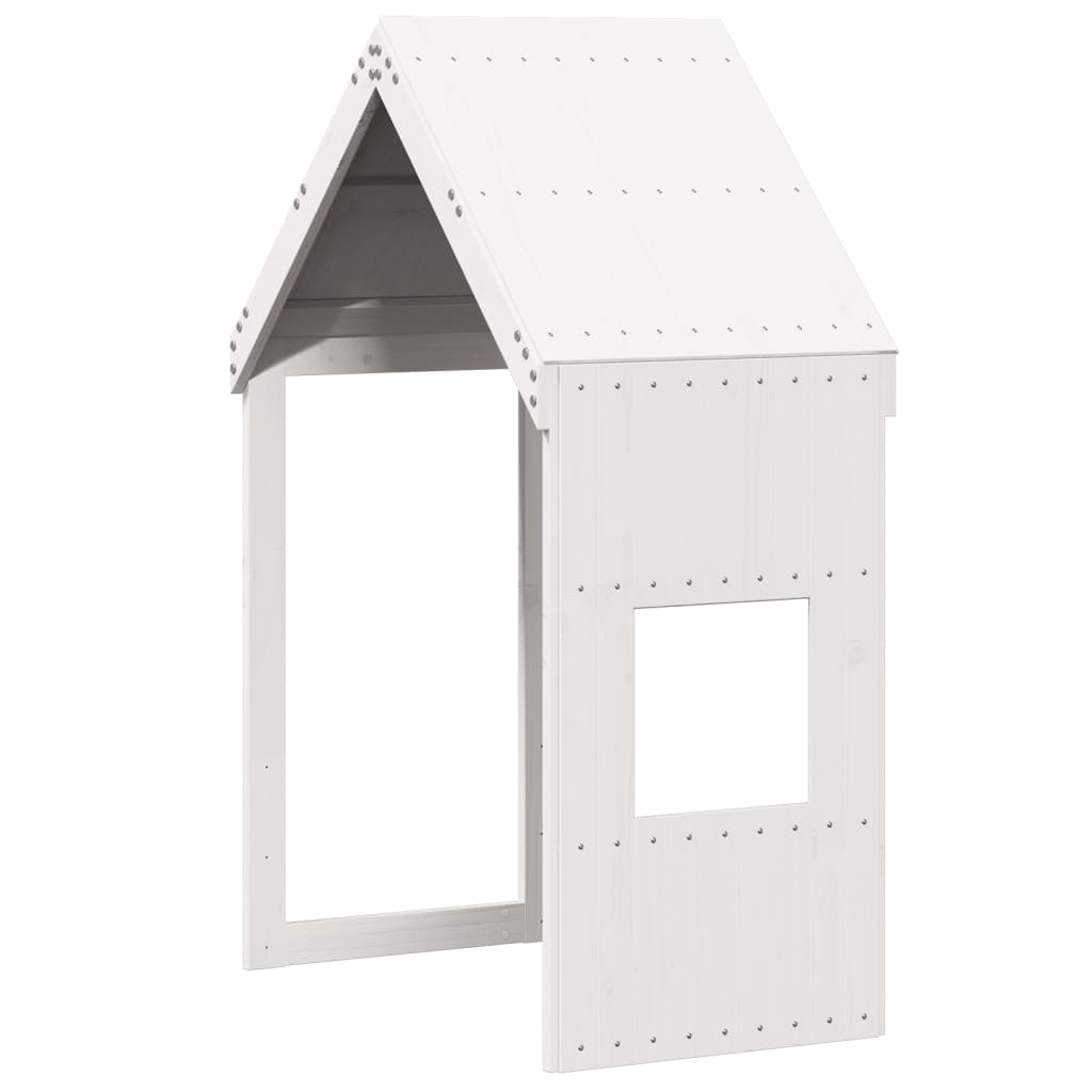 vidaXL Kids' Bed Roof White 55x99x139.5 cm Solid Wood Pine