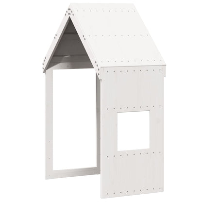 vidaXL Kids' Bed Roof White 55x99x139.5 cm Solid Wood Pine