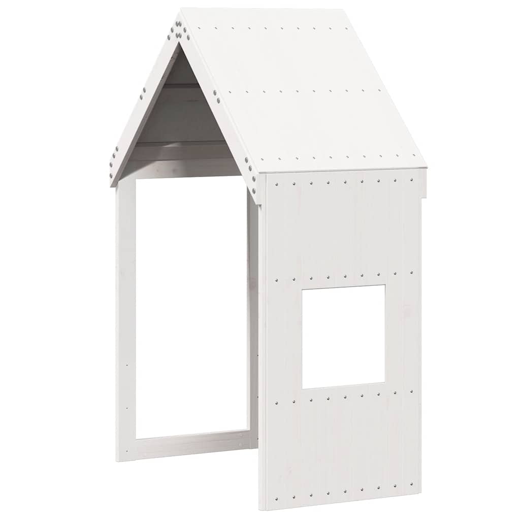 vidaXL Kids'Bed Roof White 55x99x139,5 cm Solid Wood Pine