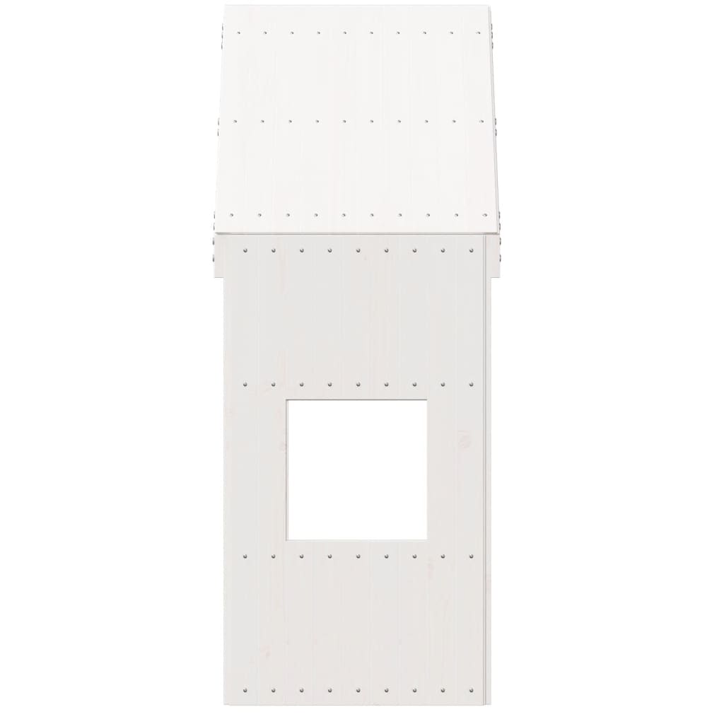 vidaXL Kids' Bed Roof White 55x99x139.5 cm Solid Wood Pine