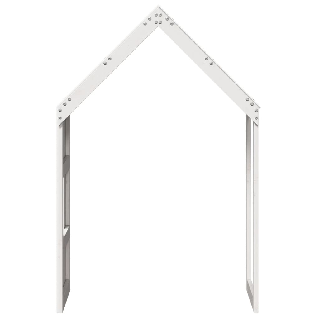 vidaXL Kids' Bed Roof White 55x99x139.5 cm Solid Wood Pine
