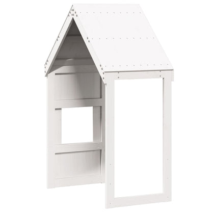 vidaXL Kids' Bed Roof White 55x99x139.5 cm Solid Wood Pine