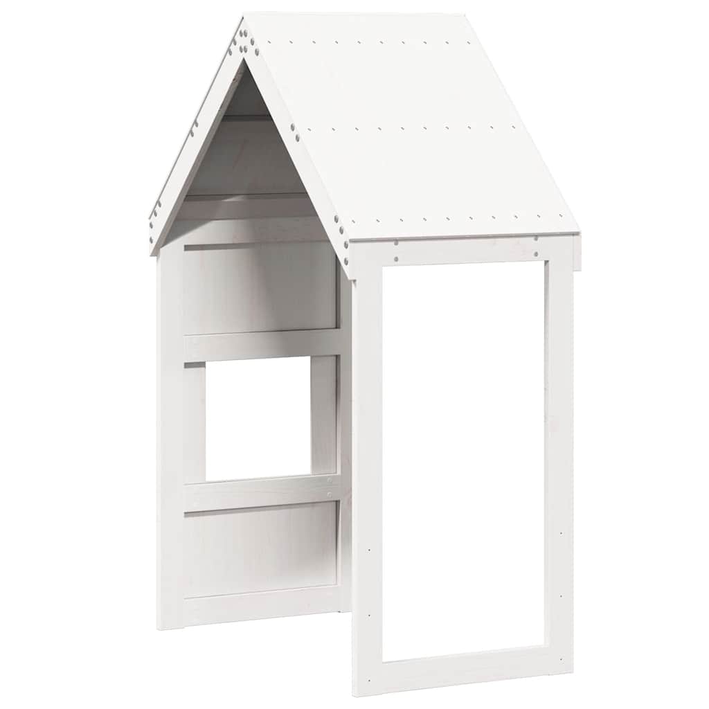 vidaXL Kids'Bed Roof White 55x99x139,5 cm Solid Wood Pine