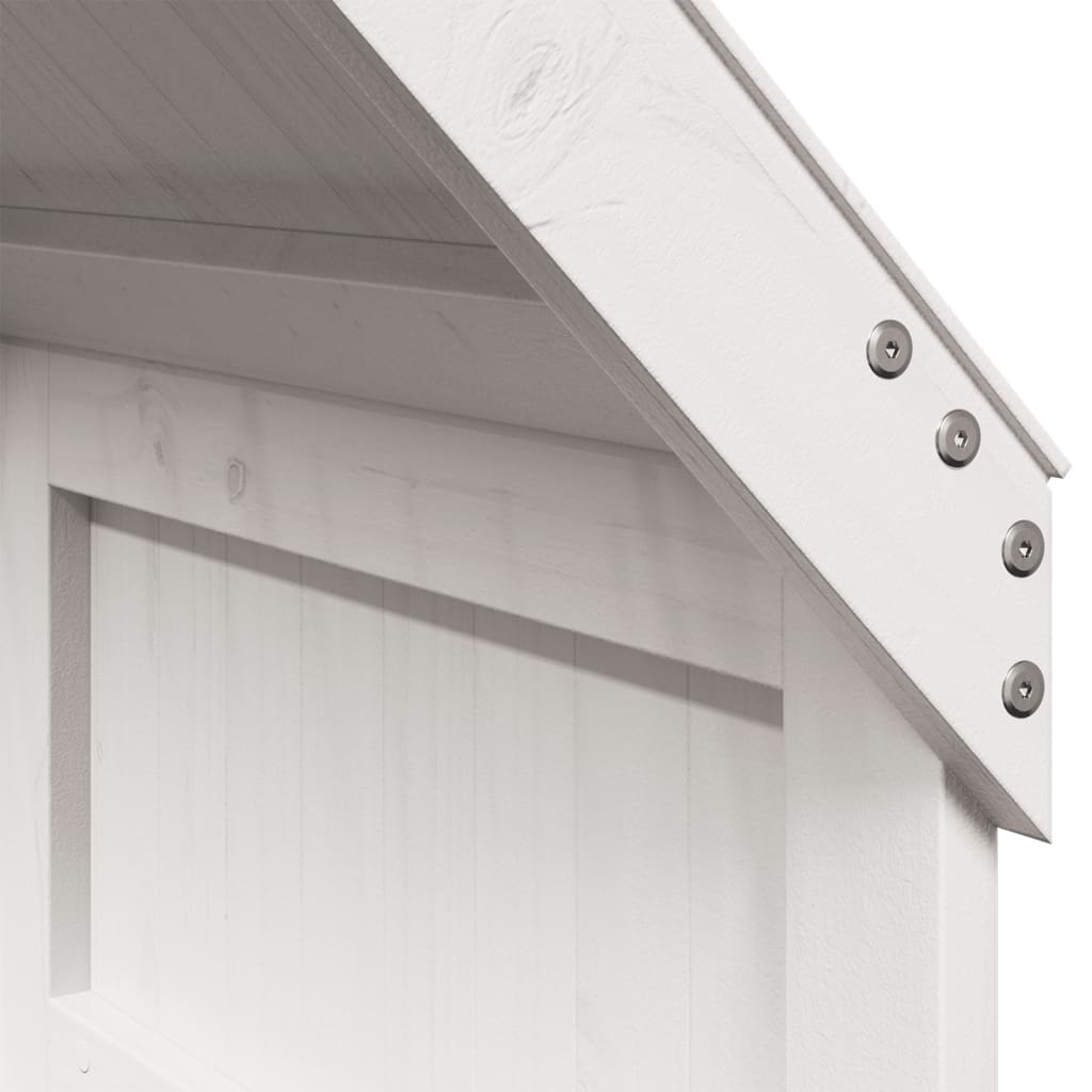 vidaXL Kids' Bed Roof White 55x99x139.5 cm Solid Wood Pine