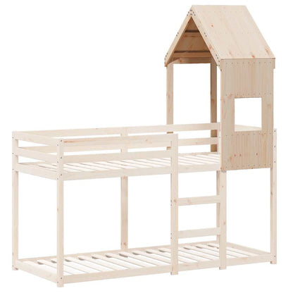 vidaXL Kids'Bed Roof 55x84x132 cm Solid Wood Pine