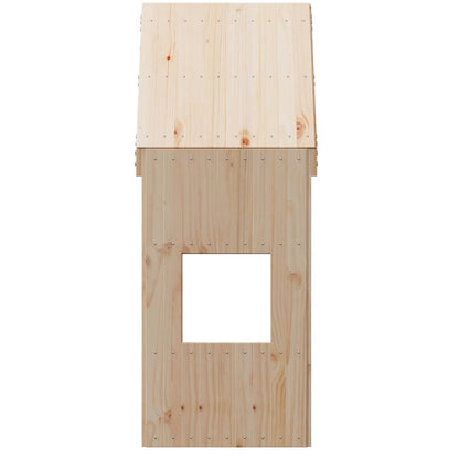 vidaXL Kids' Bed Roof 55x84x132 cm Solid Wood Pine