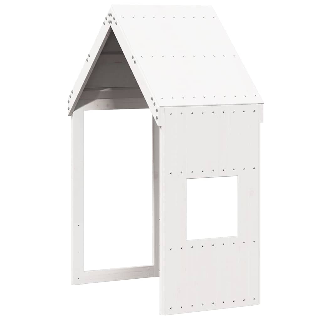 vidaXL Kids'Bed Roof White 55x84x132 cm Solid Wood Pine