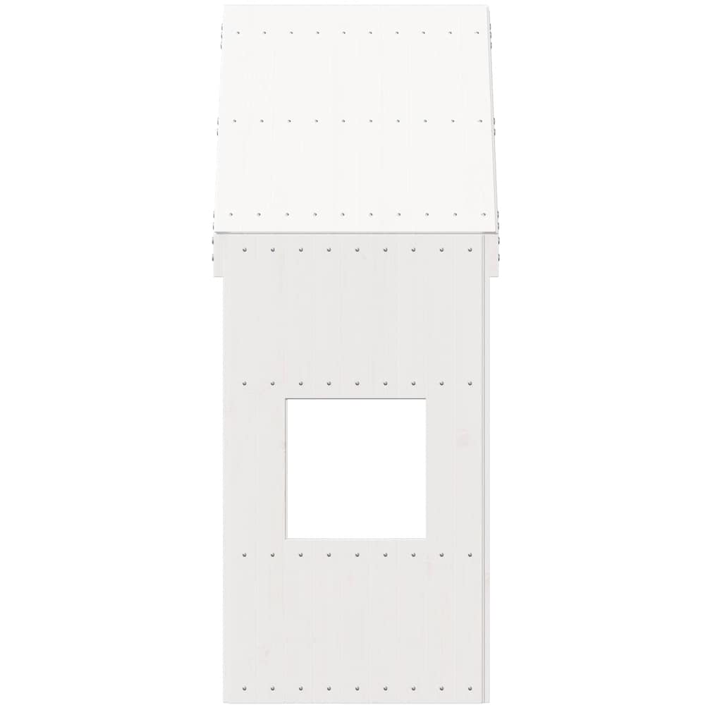 vidaXL Kids'Bed Roof White 55x84x132 cm Solid Wood Pine